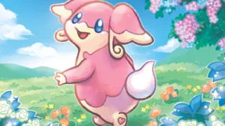 Audino zoals afgebeeld op zijn nieuwste kaart