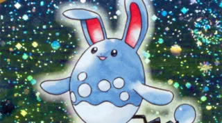 Azumarill zoals afgebeeld op zijn oudste kaart