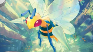 Beedrill op een Pokémonkaart