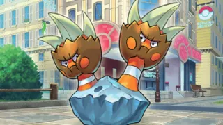Binacle op een Pokémonkaart