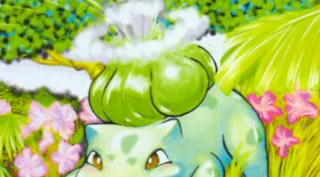 Bulbasaur zoals afgebeeld op zijn oudste kaart