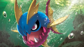 Carvanha op een Pokémonkaart