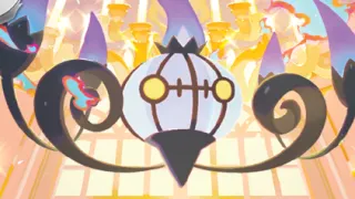 Chandelure op een Pokémonkaart