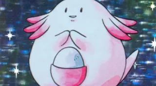 Chansey zoals afgebeeld op zijn oudste kaart