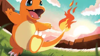 Charmander op een Pokémonkaart