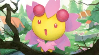 Cherrim op een Pokémonkaart