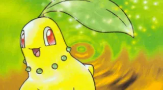 Chikorita zoals afgebeeld op zijn oudste kaart
