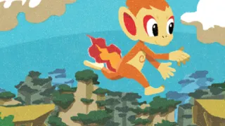 Chimchar op een Pokémonkaart