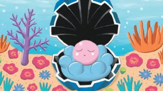 Clamperl op een Pokémonkaart