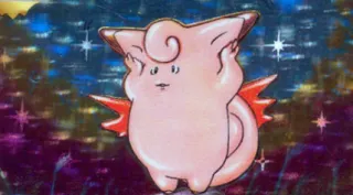Clefable zoals afgebeeld op zijn oudste kaart