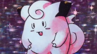 Clefairy zoals afgebeeld op zijn oudste kaart