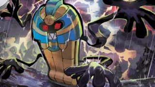 Cofagrigus op een Pokémonkaart