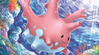 Corsola op een Pokémonkaart