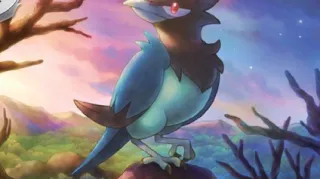 Corvisquire op een Pokémonkaart