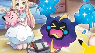 Cosmog op een Pokémonkaart