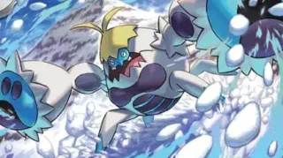 Crabominable op een Pokémonkaart