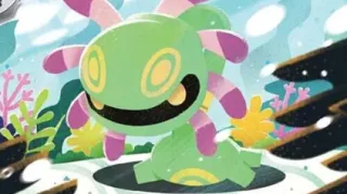 Cradily op een Pokémonkaart