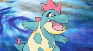 Croconaw zoals afgebeeld op zijn oudste kaart