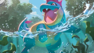 Croconaw op een Pokémonkaart