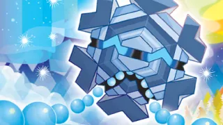 Cryogonal zoals afgebeeld op zijn nieuwste kaart