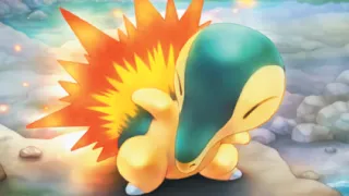 Cyndaquil op een Pokémonkaart