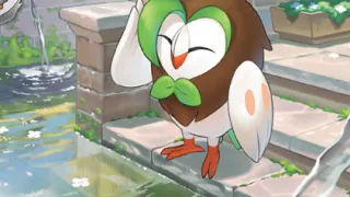 Dartrix op een Pokémonkaart