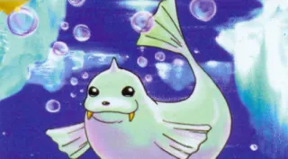 Dewgong zoals afgebeeld op zijn oudste kaart