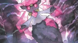 Diancie zoals afgebeeld op zijn nieuwste kaart