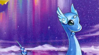 Dragonair zoals afgebeeld op zijn oudste kaart