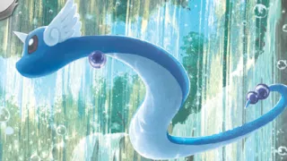 Dragonair op een Pokémonkaart