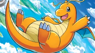 Dragonite op een Pokémonkaart