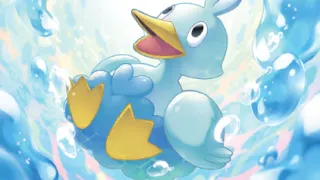Ducklett op een Pokémonkaart