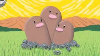 Dugtrio op een Pokémonkaart