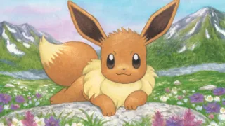 Eevee op een Pokémonkaart