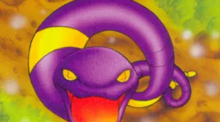 Ekans zoals afgebeeld op zijn oudste kaart