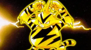 Electabuzz zoals afgebeeld op zijn oudste kaart