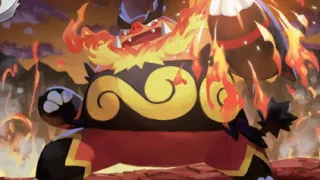 Emboar op een Pokémonkaart