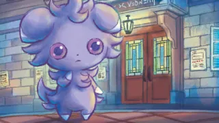 Espurr op een Pokémonkaart