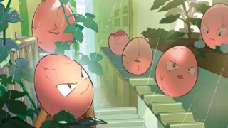 Exeggcute op een Pokémonkaart