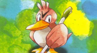 Farfetch'd zoals afgebeeld op zijn oudste kaart