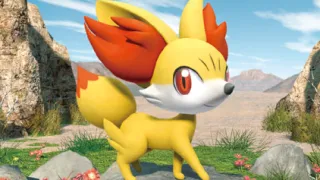 Fennekin zoals afgebeeld op zijn oudste kaart