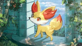 Fennekin op een Pokémonkaart