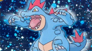 Feraligatr zoals afgebeeld op zijn oudste kaart