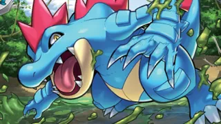Feraligatr op een Pokémonkaart