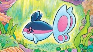 Finneon op een Pokémonkaart