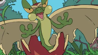 Flapple op een Pokémonkaart