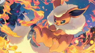 Flareon op een Pokémonkaart