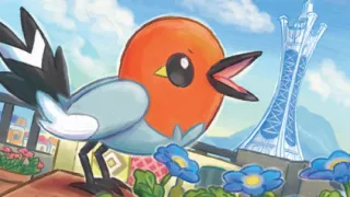 Fletchling op een Pokémonkaart