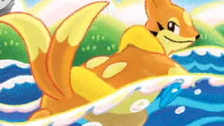 Floatzel op een Pokémonkaart