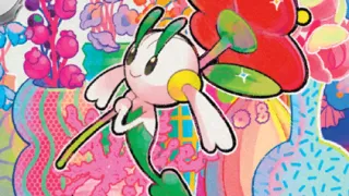 Floette op een Pokémonkaart